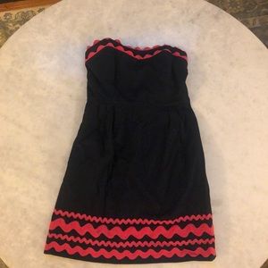 Vineyard Vines Strapless Navy Dress w/pockets